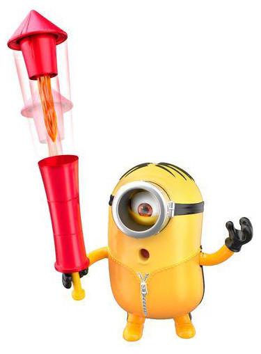 Actual product image Mattel Minions Firecracking Stuart Miniature Toy for 4+ Years GNR49