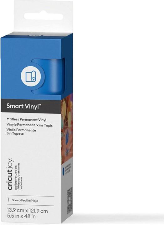 Cricut Vinylfolie Joy Permanent 14 x 122 cm, 1 Stück, Blau