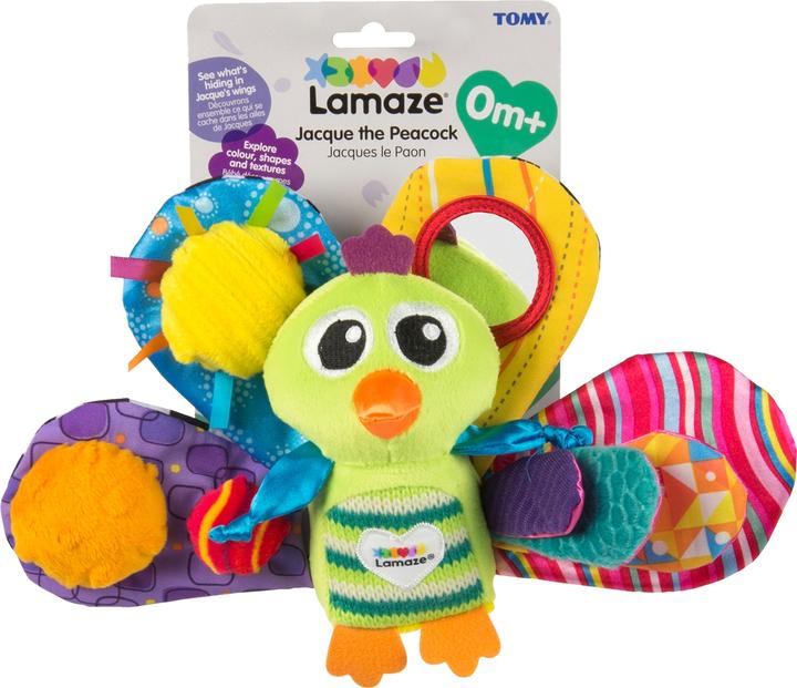 Actual product image Tomy Lamaze Jacques the Peacock