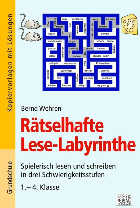 Produktbild Rätselhafte Lese-Labyrinthe (Deutsch, Bernd Wehren, 2024)