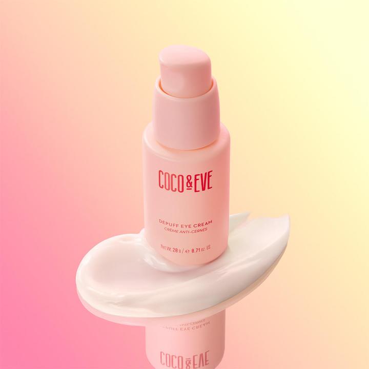 Image du produit Coco & Eve Depuff Crème pour les yeux pour les poches, les cernes et les rides 0.71 fl oz (Crème pour les yeux, 20 ml, Jour + nuit)