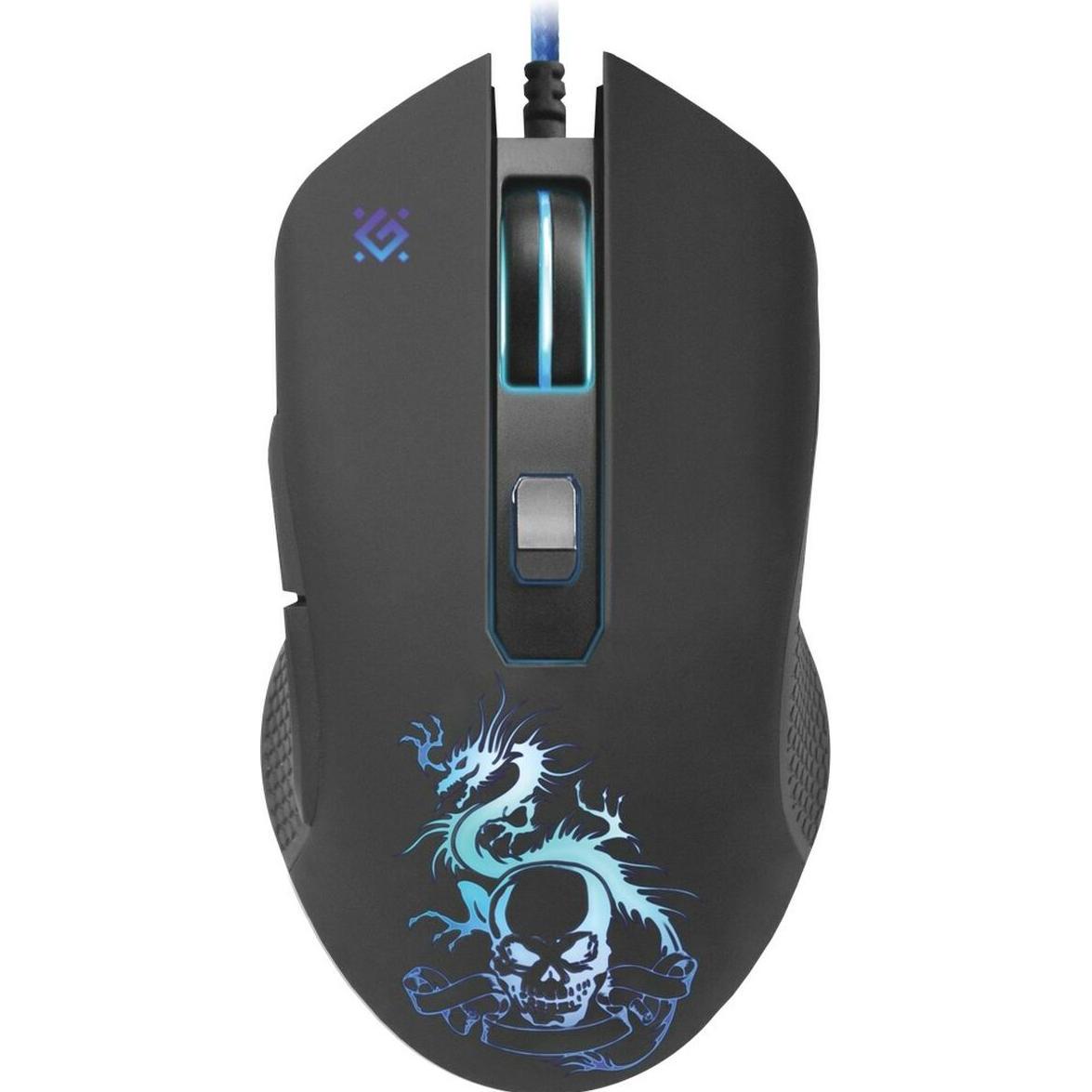 Defender Nero Sky Dragon 52090 (Ottico, 3200 Dpi, ) (Cablato), Mouse,