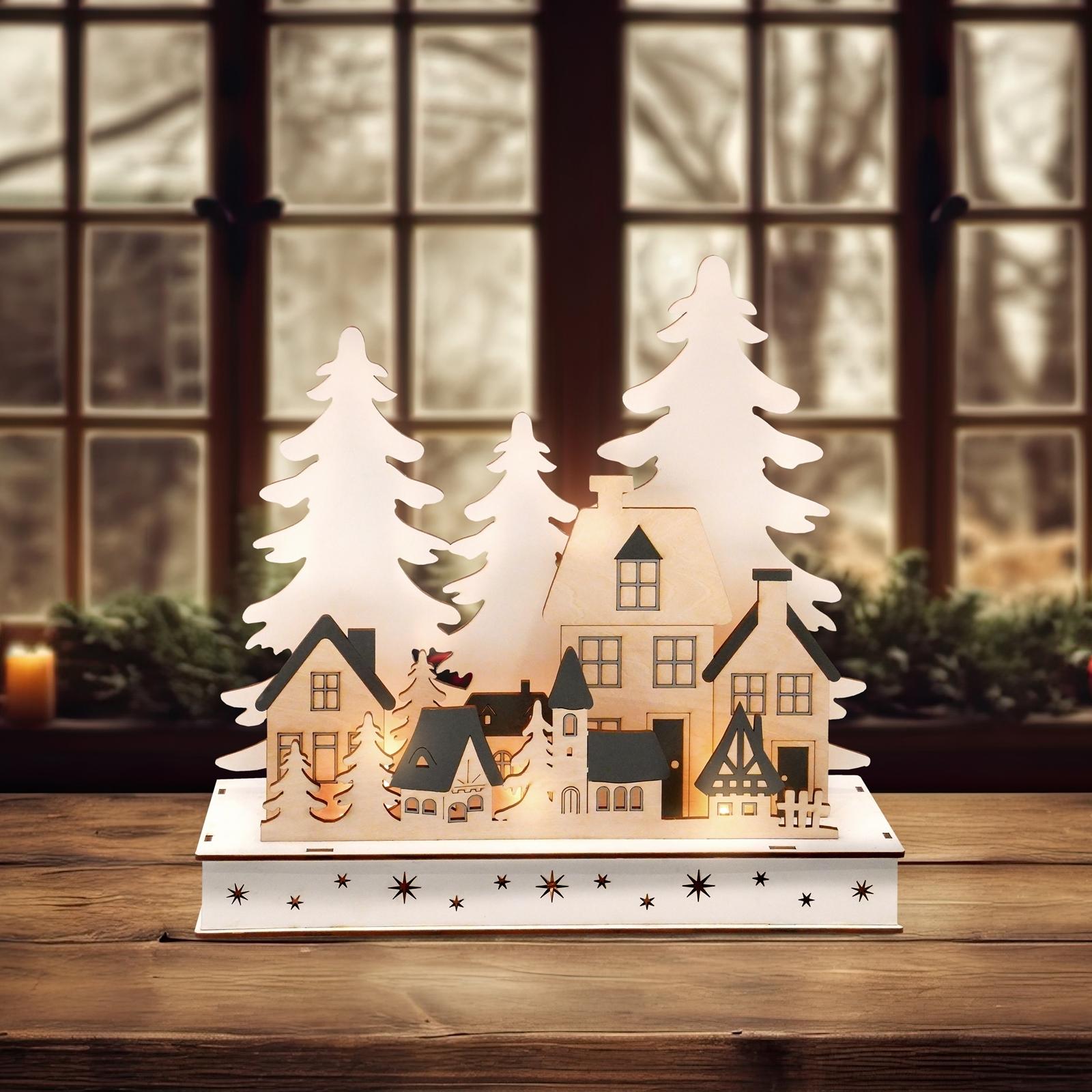 Thumbnail - HTI-Living, Weihnachtsbeleuchtung, LED Weihnachtsdeko Dorfsilhouette