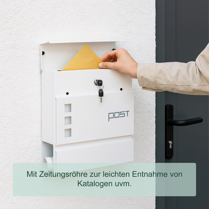 Image du produit Relaxdays Briefkasten mit Zeitungsfach