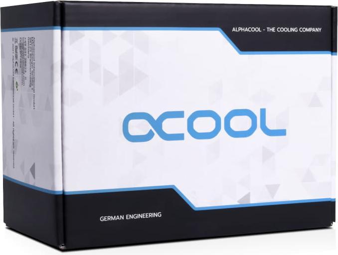 Actual product image Alphacool PUM Aurora D5 Acetal/Glass Ice Bucket - 150mm with D5 VPP655 PWM Pump