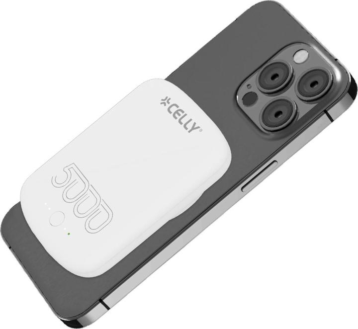 Actual product image Celly MAGSAFE PB 5000 PRO WH (5000 mAh, 18.50 Wh)