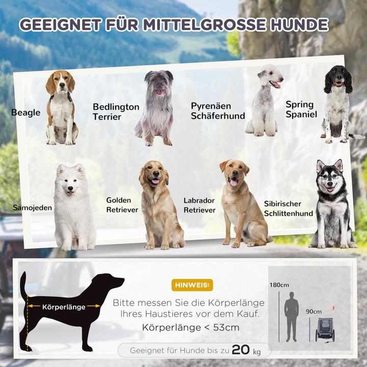 Image du produit PawHut Remorque pour animaux domestiques