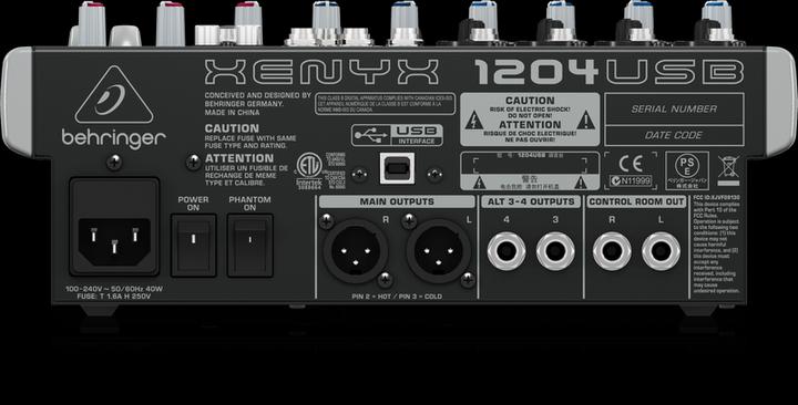 Produktbild Behringer Xenyx 1204USB (Studio- und Livemixer)