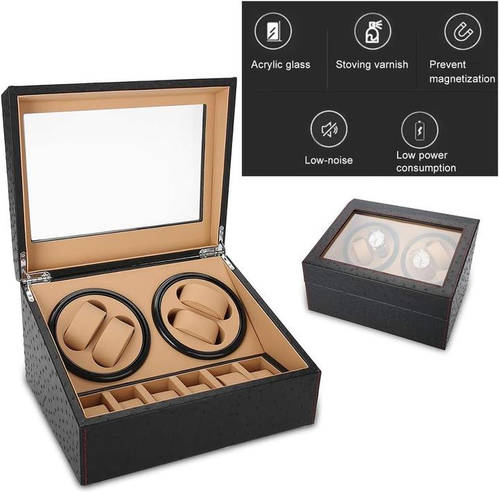 Actual product image Cbx Uhrenbeweger für 4+6 Uhren, Watchwinder Kamelmuster (10 x)