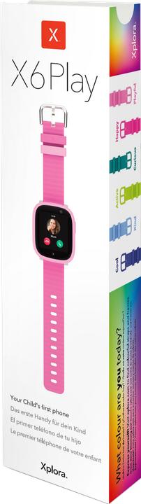 Produktbild Xplora X6 Play - Pink (Europe Free Sim) inkl. Straps and Frames - Dream (42.40 mm, 4G)