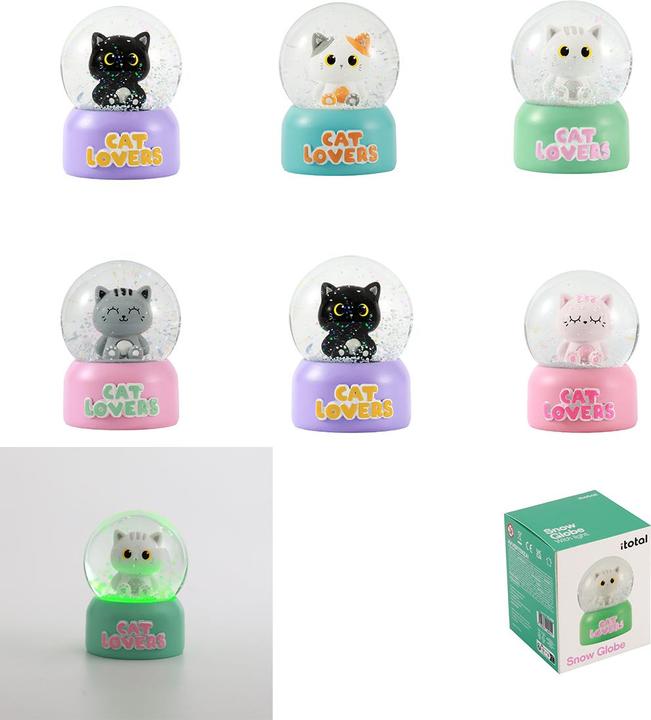 Produktbild i-Total Schneekugeln Katzendesign ass