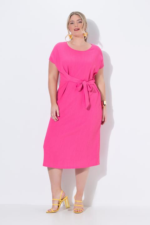 Produktbild Miamoda Jerseykleid, Midilänge, Drapierung mit Bindeband (46)