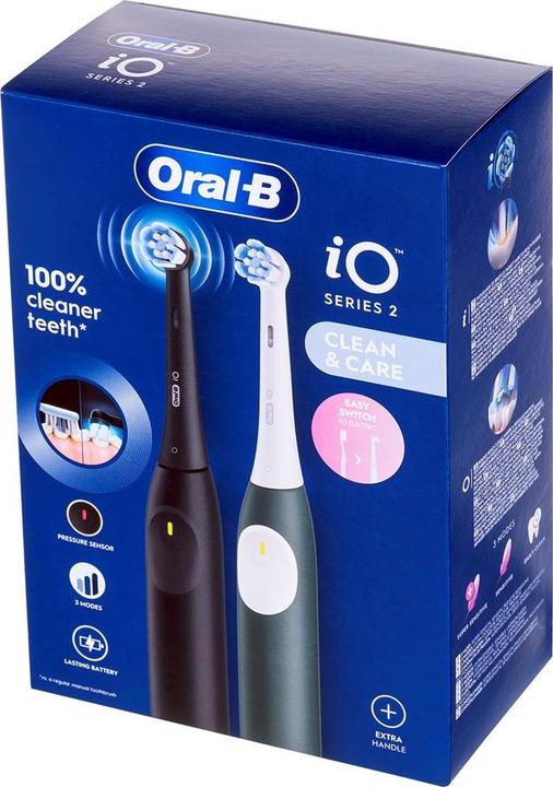 Actual product image Oral-B iOS2d.2ZZ9.0 Duo Black & Green (Oscillating toothbrush)