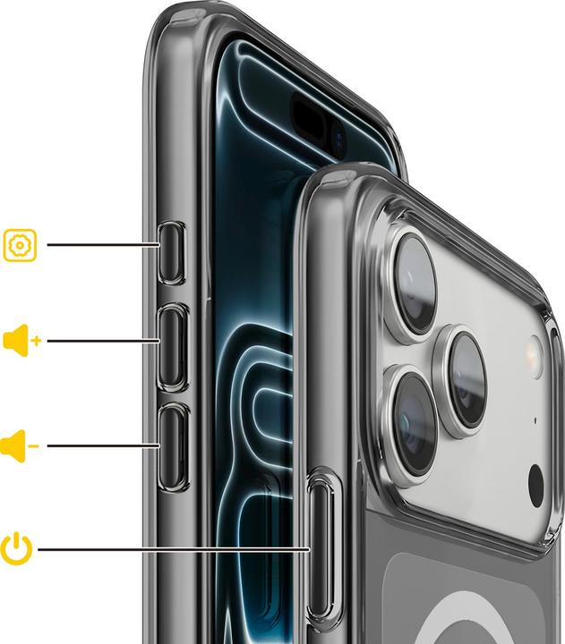Produktbild RhinoShield Back Cover JellyTint MagSafe iPhone 17 Pro Max Ash Black (Apple iPhone 17 Pro Max)