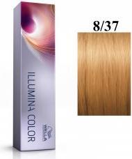Actual product image Wella Vopsea permanenta Illumina Colour 8/37, Blond Deschis Auriu Castaniu, 60ml (8/37, Blond Deschis Auriu Castaniu)