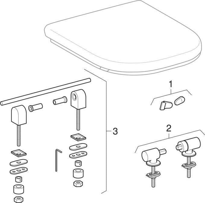 Image du produit Geberit Keramag / Siège de WC Renova Comfort Square blanc 572830000