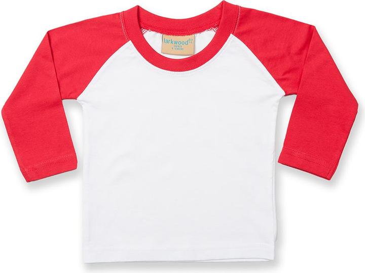 Larkwood Baby Tshirt Baseball Langarm