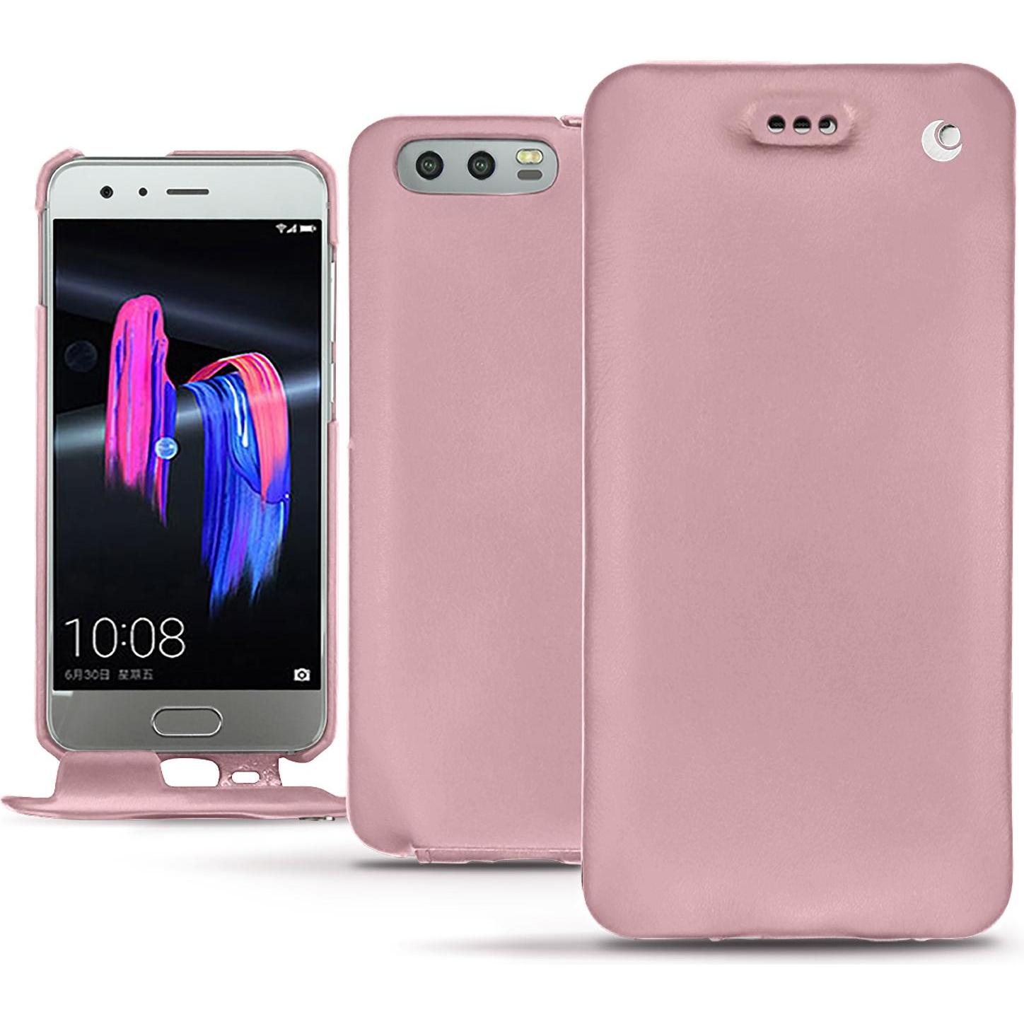 Thumbnail - Noreve Lederschutzhülle vertikal (Honor 9), Smartphone Hülle, Rosa