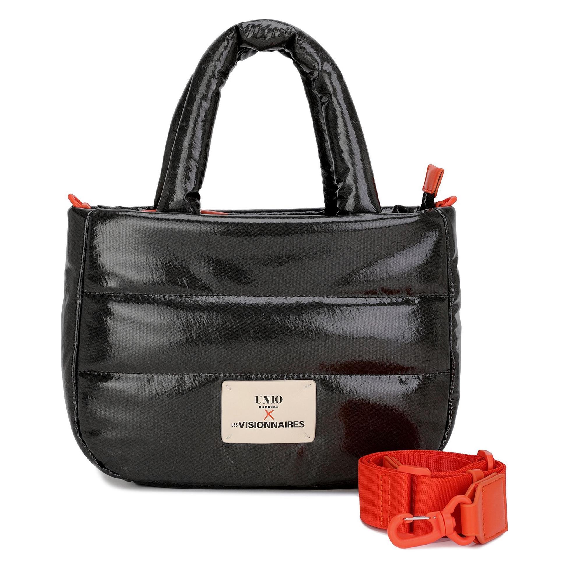 Les Visionnaires, Damen, Handtasche, Unio Cortina Schultertasche S 29 Cm, Schwarz