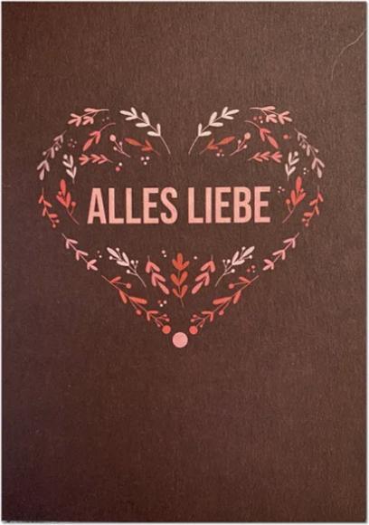 Actual product image Keitcards Postcard all the love (1 pcs.)