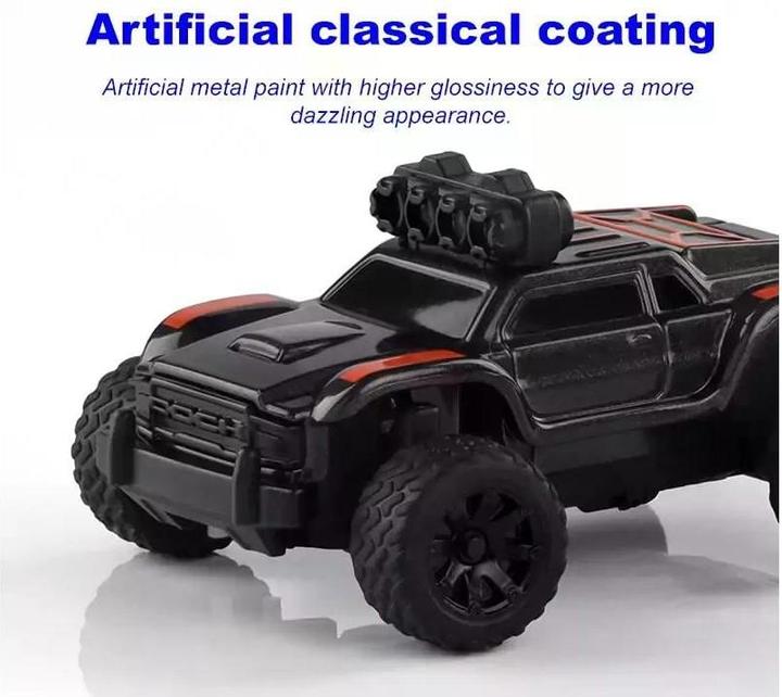 Actual product image Turbo Racing Micro Monster Truck TC-01, Black, RTR, 1:76 (RTR Ready-to-Run)