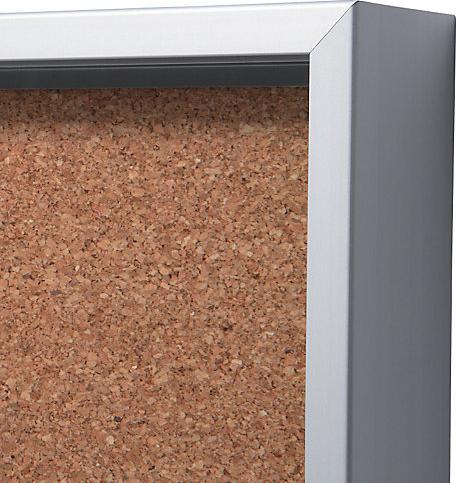 Actual product image eurokraft pro Showcase with sliding doors (Magnet board, Bulletin board, 90.5 x 64 cm)