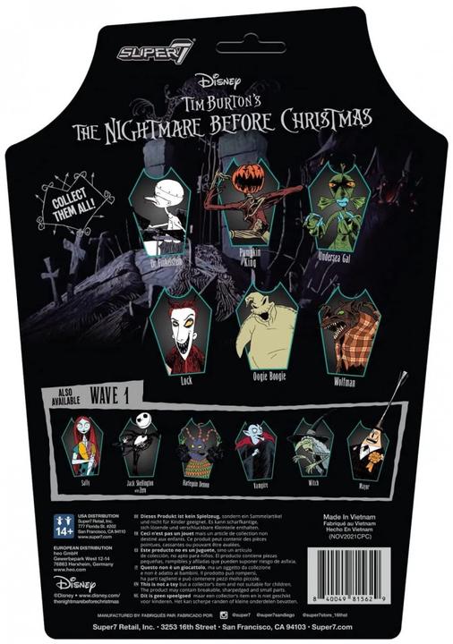Actual product image Super7 L'étrange Noël de Mr Jack ReAction figurine Dr Finkelstein 10 cm