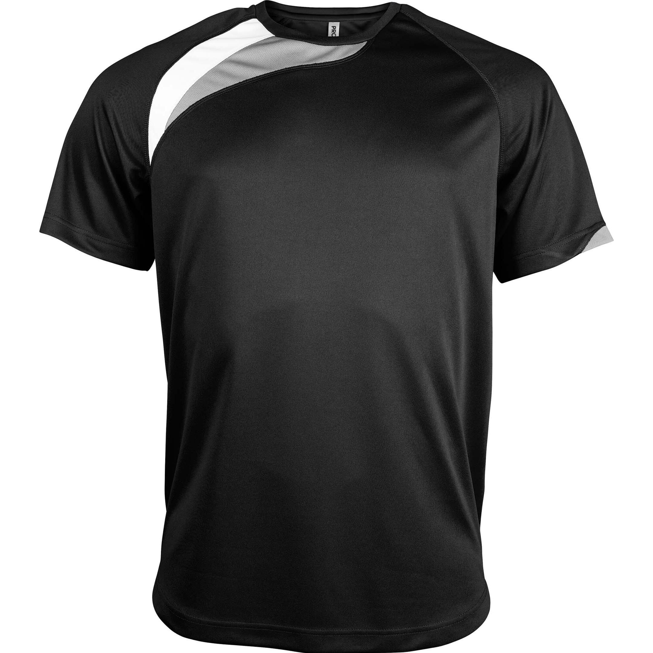 Proact, Herren, Sportshirt, polyester (M), Schwarz, Grau, Weiss, M