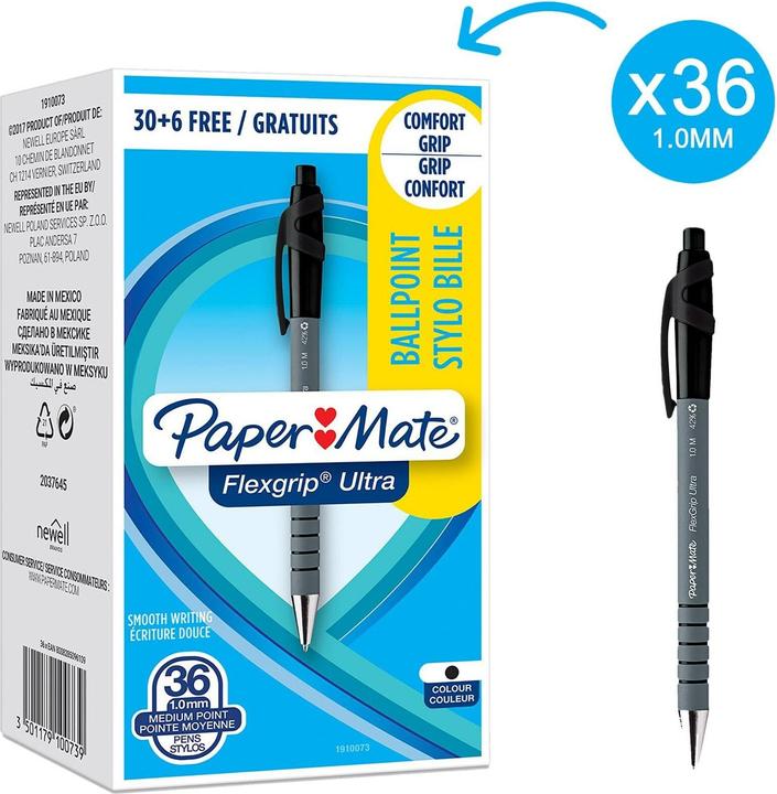 Paper Mate gel pen InkJoy Gel RT BP M 30+6 (Black, 36 x)