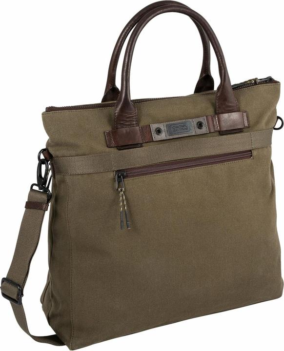 Produktbild Camel Active Umhängetasche aus Canvas und Leder im Herritage Look