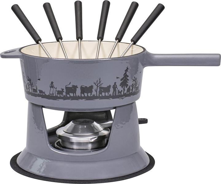 Kadastar KäsefondueSet G22 Guss Alpaufzug Familie9teilig (Käsefondue)