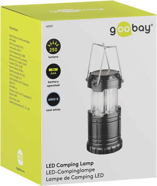 Actual product image Goobay LED camping lamp High Bright 250