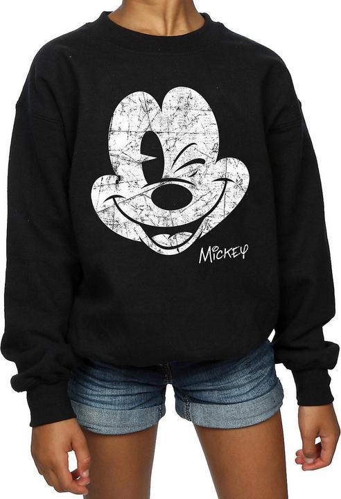 Immagine prodotto Disney Felpa da ragazza in cotone con volto di Topolino (140, 146)