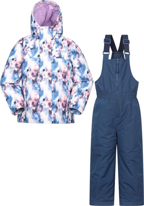 Actual product image Mountain Warehouse Childrens/Kids Polar Zone Printed Jacket & Salopettes Set (146)
