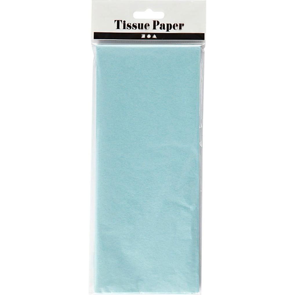 Thumbnail - Creativ Company, Bastelpapier, Seidenpapier Hellblau 10 Blatt 14 gr, 50x70cm (14 g/m², 10 x)