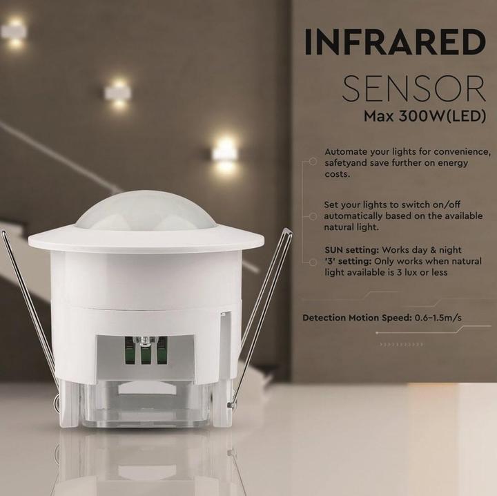 Actual product image V-TAC PIR ceiling sensor (6 m)