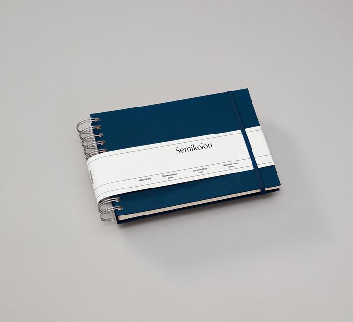 Produktbild Semikolon Fotoalbum Mini Mucho Marineblau. Cremefarbige Seiten (10 x 15 cm, 9 x 13 cm)