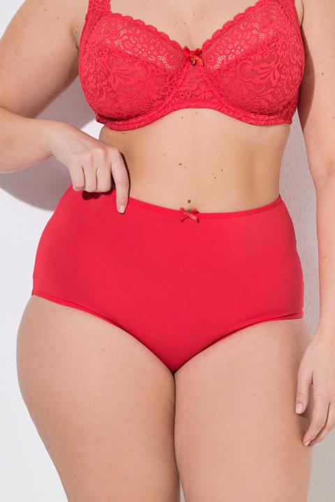 Produktbild Ulla Popken Maxislips, 5er-Pack, Punkte/rot/schwarz (44, 5er Pack)