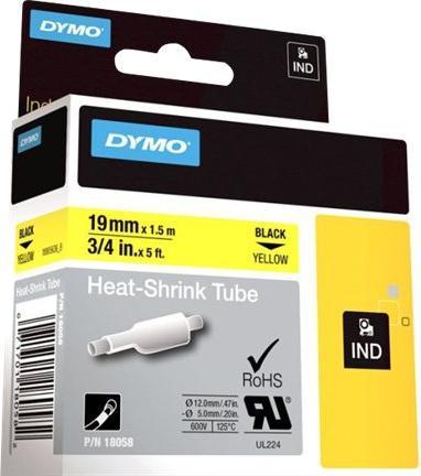 Productafbeelding Dymo Krimpkous ID1 19mm geel (1.90 cm, Geel)