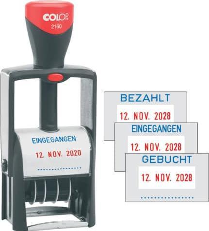 Produktbild Colop Wort- und Datumsstempel 2160/RL Rot/Schwarz
