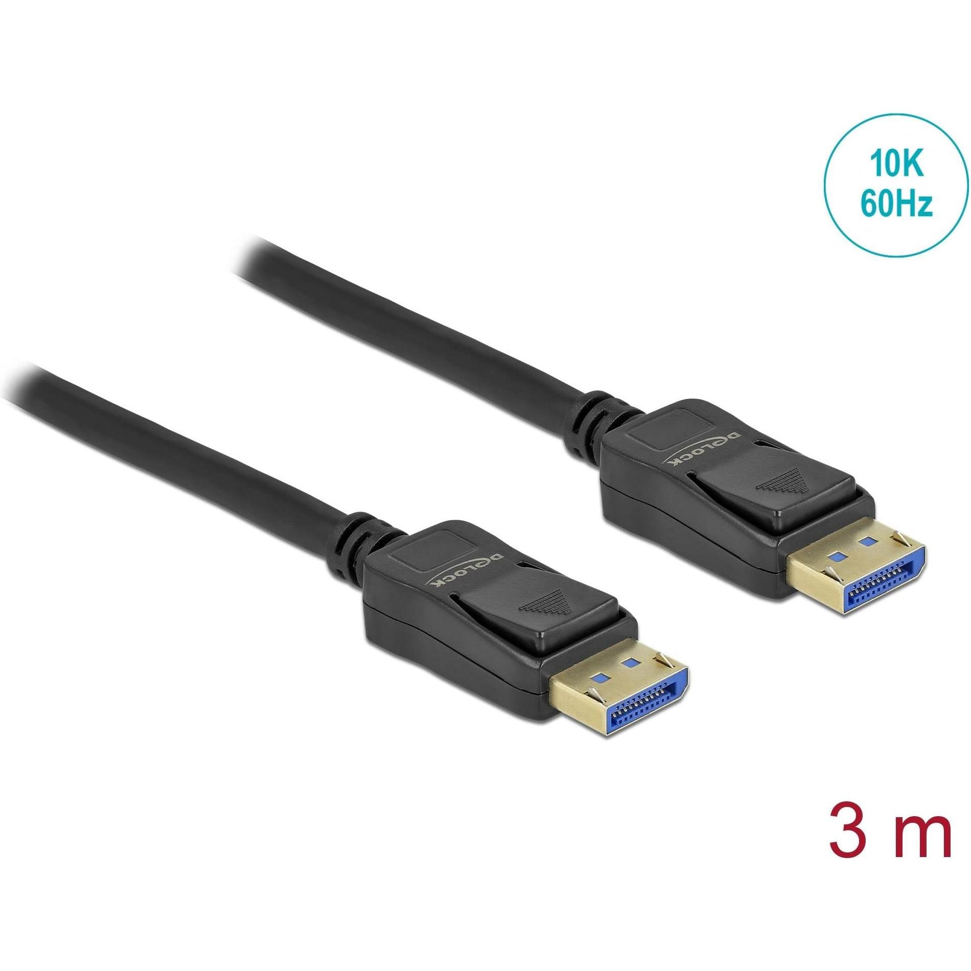Delock DisplayPort Kabel (3 m, DisplayPort), Video Kabel