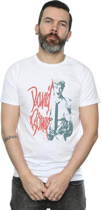 Immagine prodotto David Bowie Mono Shout Maglietta Uomo (4XL)