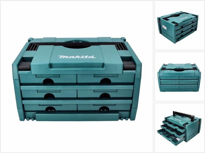 Produktbild Makita P-84333 MAKSTOR 3.6 M-BOX SYSTAINER mit 6 Schubladen (1 Teil)