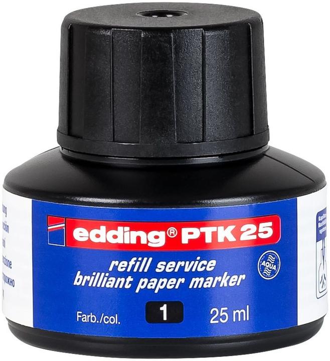 Produktbild Edding Nachfülltusche 25ml, schwarz (Nachfülleinheit, Schwarz)