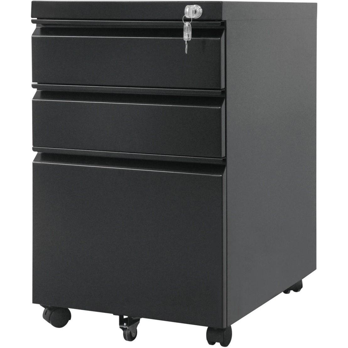 Maclean, Aktenschrank, MC-850 MC-850 Under-counter metal container with juodas lock on wheels