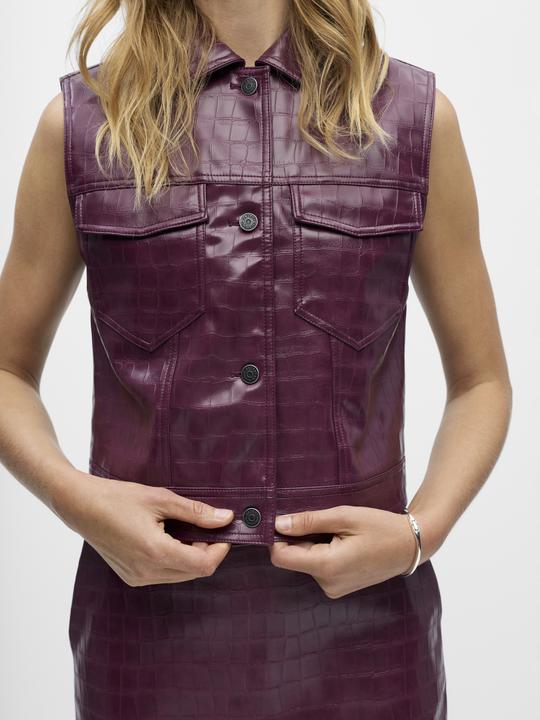 Actual product image Object PU Kroko Weste (36)