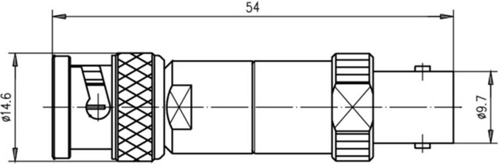 Produktbild Telegärtner Dämpfungsglied BNC Stift Buchse 20 dB