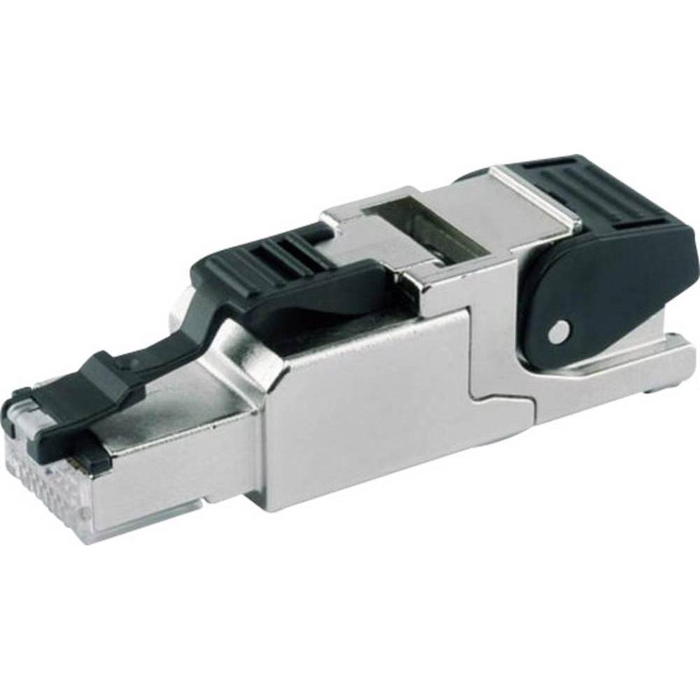 Telegärtner RJ45 Steckverbinder Stecker 6A geschirmt, Elektronikkabel + Stecker, Grau