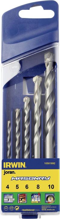 Actual product image Irwin Drill set MASONRY 4,5,6,8,10 mm (10 mm, 4, 5, 6, 8)