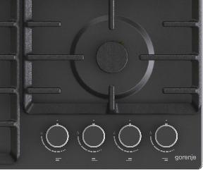 Immagine prodotto Gorenje G642AB nero rialzato da incasso a gas 4 zone